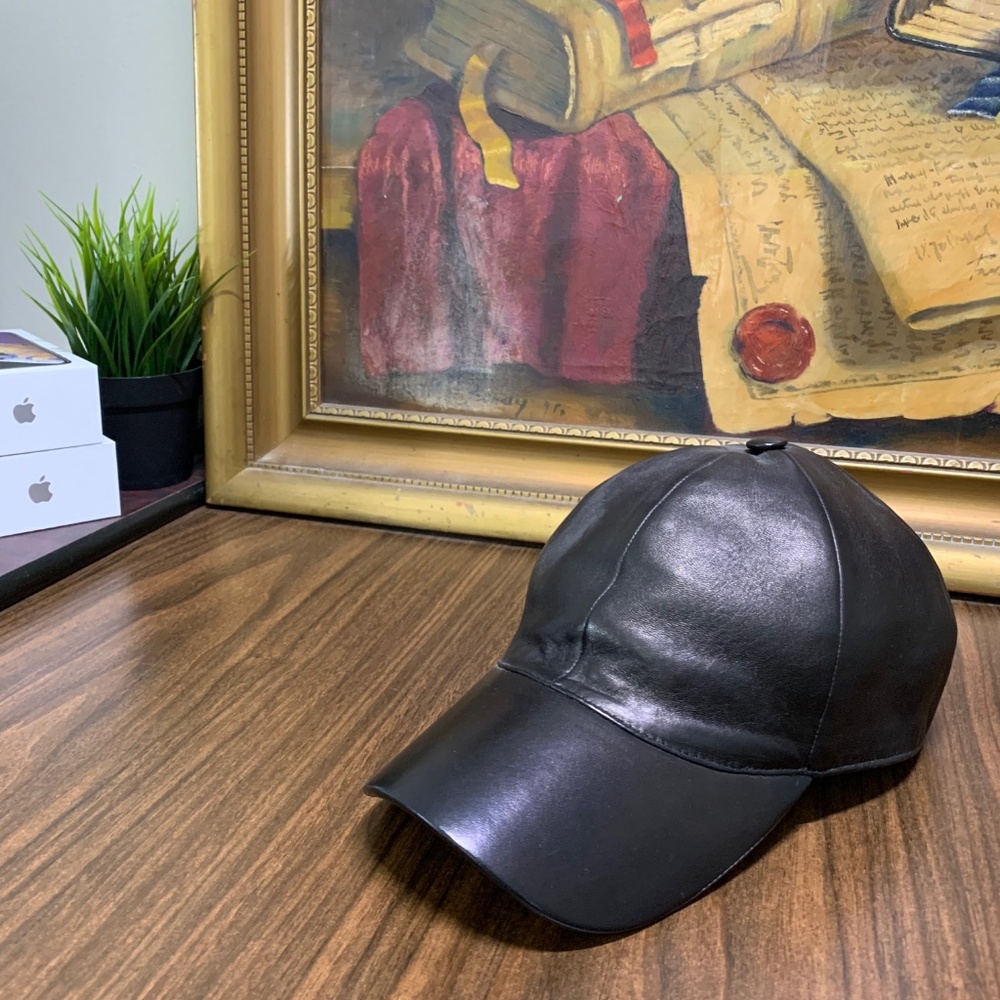 Rare: Authentic Discontinued Prada Lambskin Cap